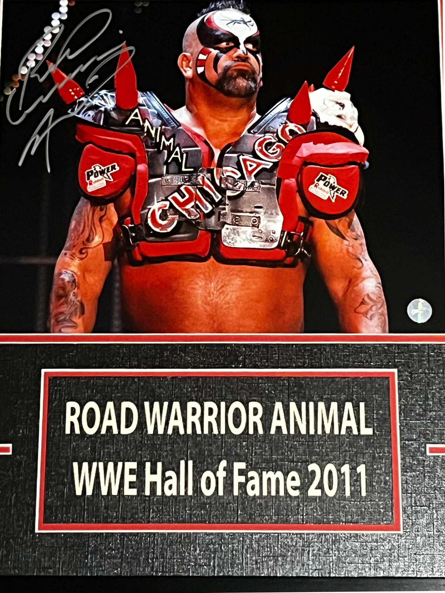Road Warrior Autographed Framed 8x10 Photo