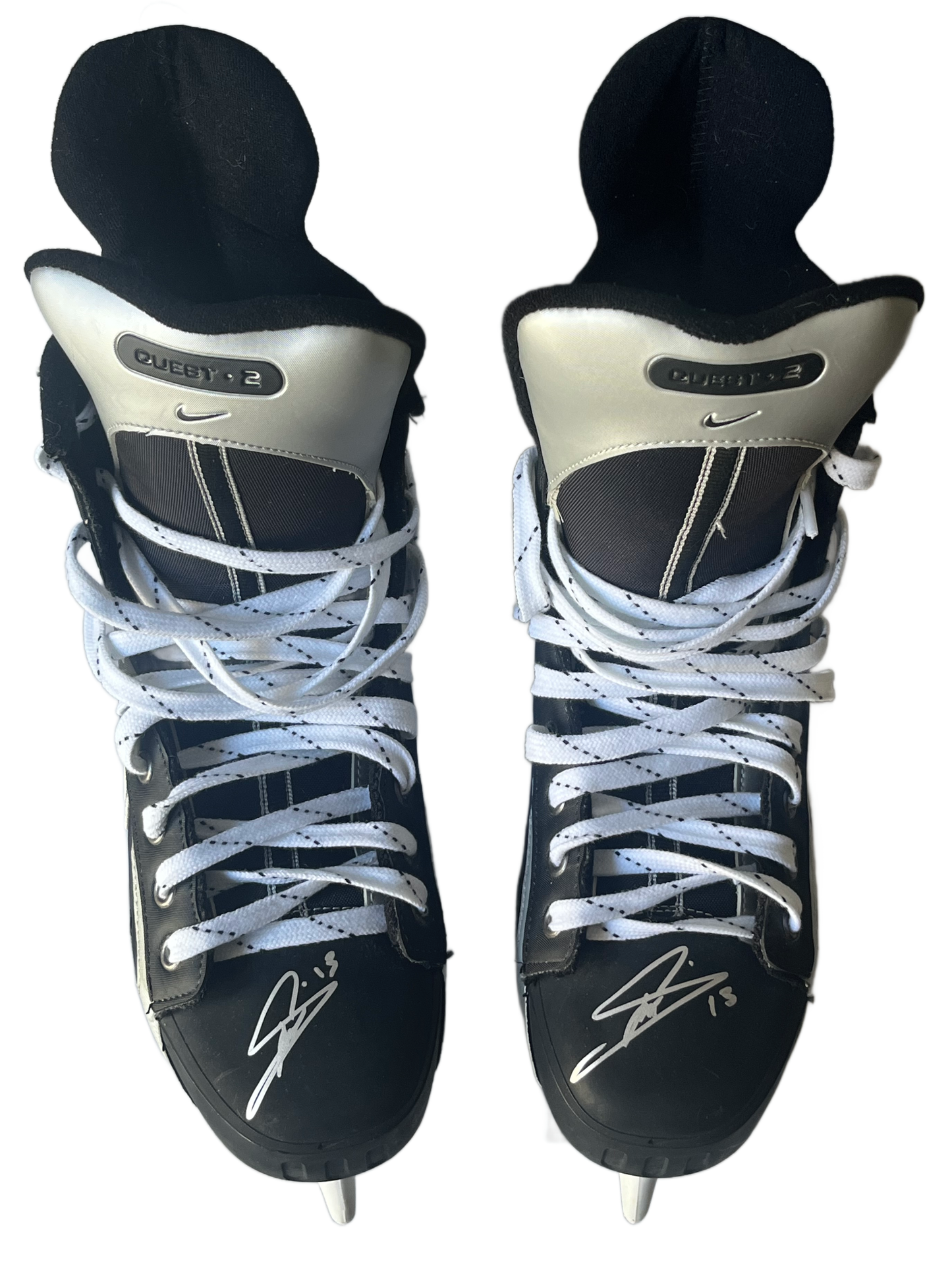 Mats Sundin Signed Nike Quest 2 Pair Of Hockey Skates