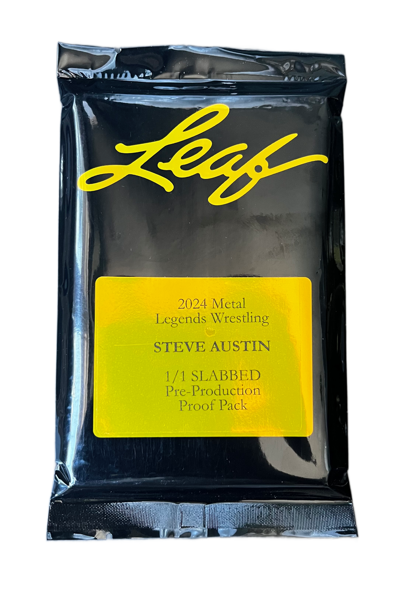 Steve Austin 2024 Leaf Metal Legends Wrestling Slabbed #1/1 Pre-Production Proof Mystery Pack