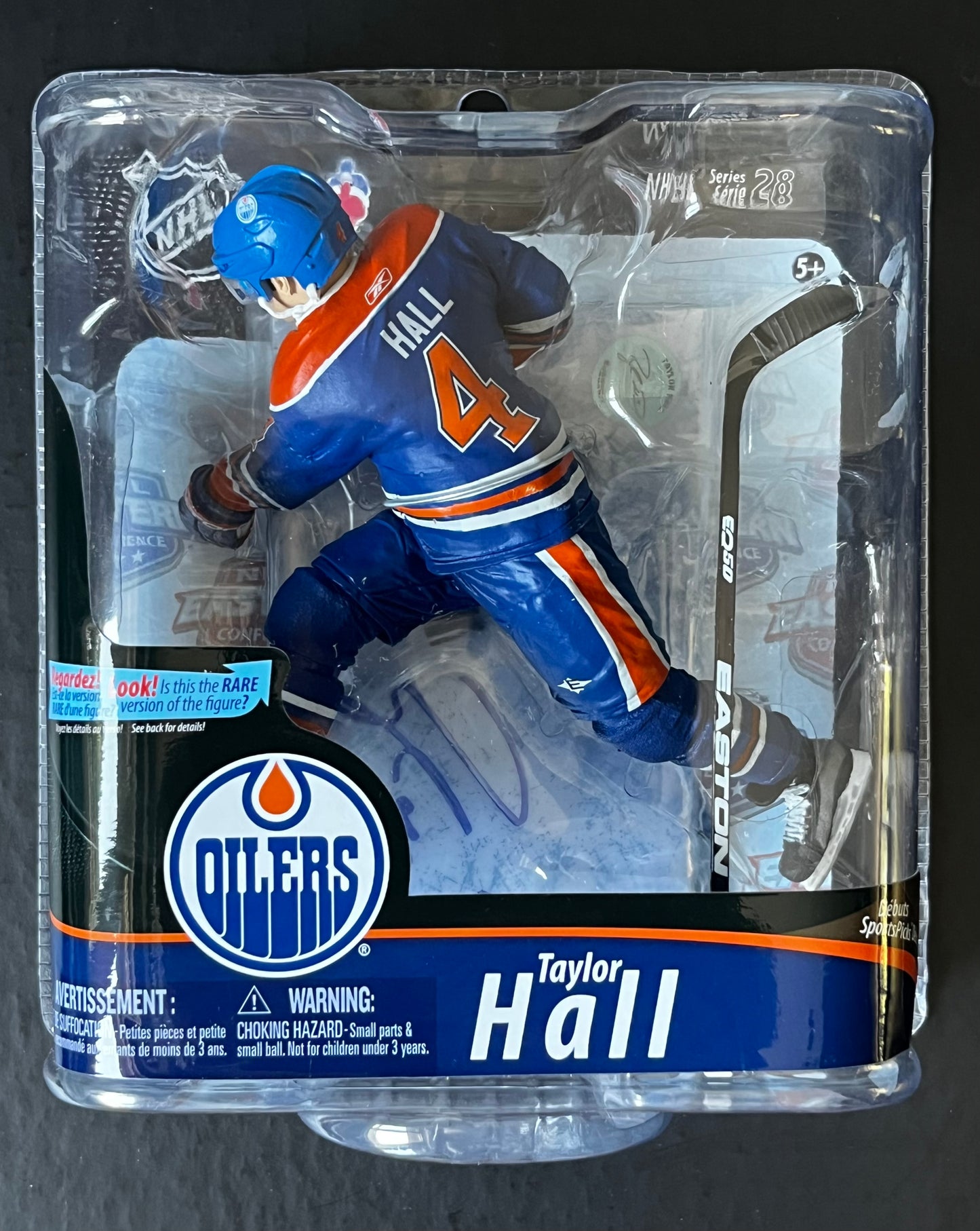 Taylor Hall Autographed McFarlane Figure