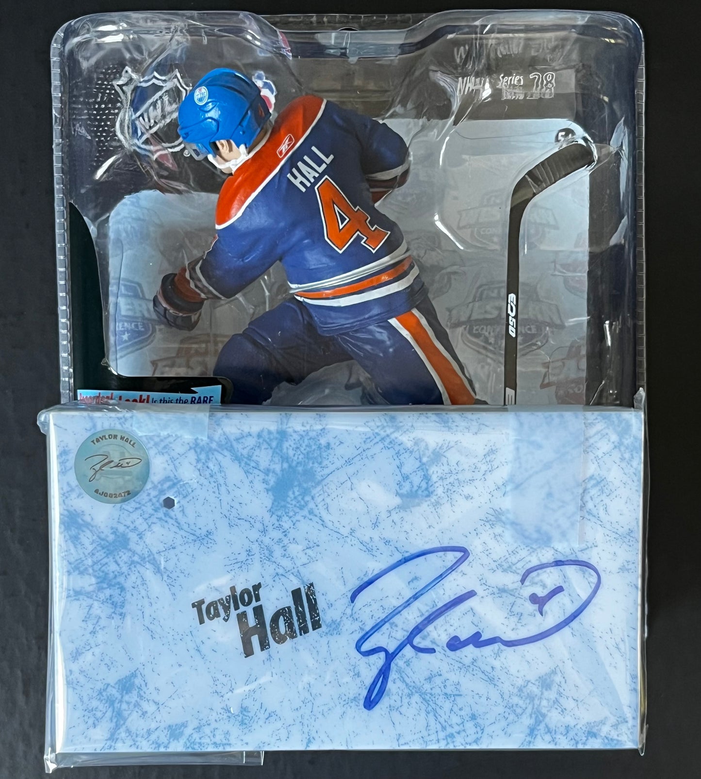 Taylor Hall Autographed McFarlane Figure