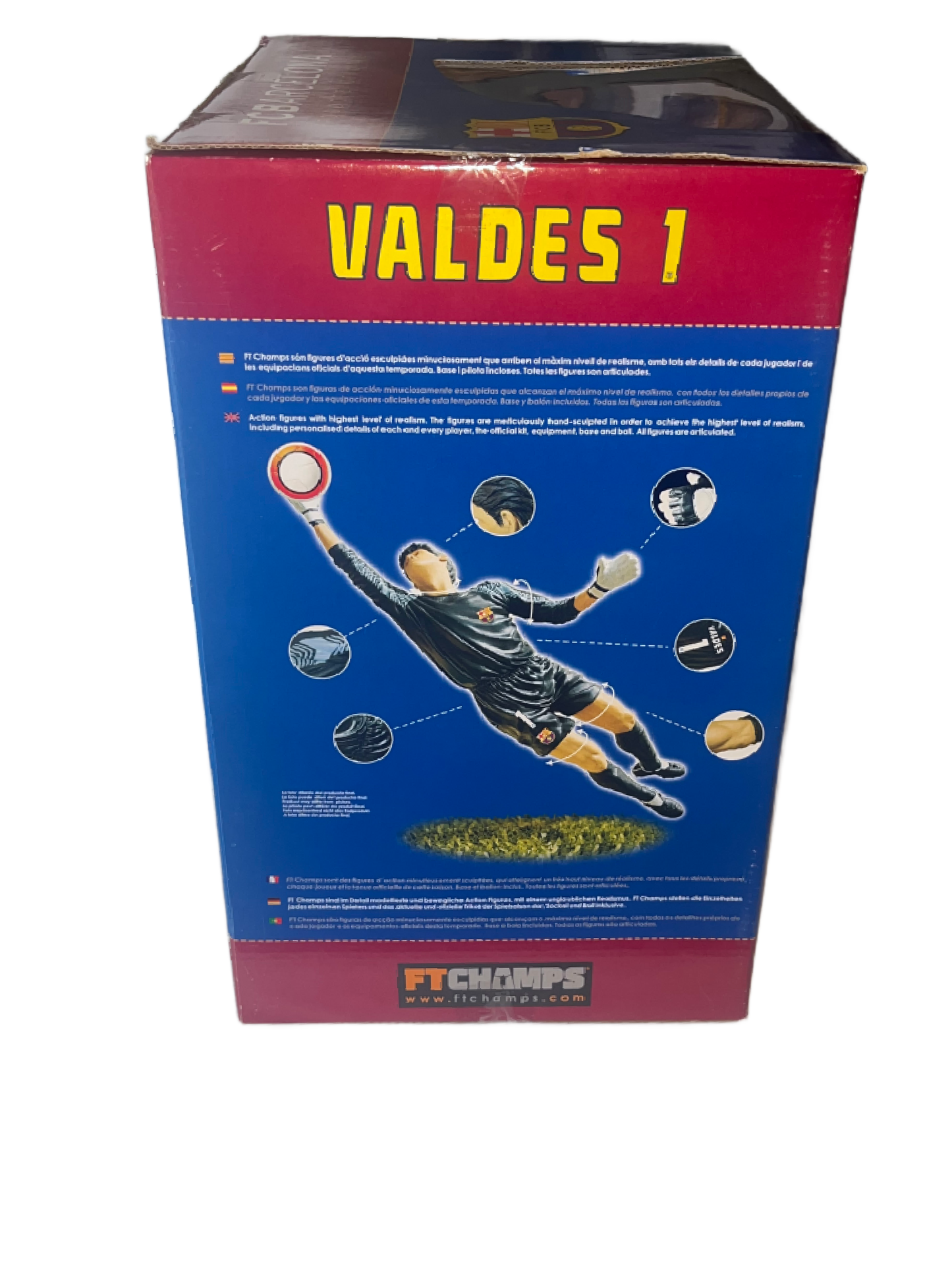 FT Champs Victor Valdes 1 FC Barcelona 12" Action Figure