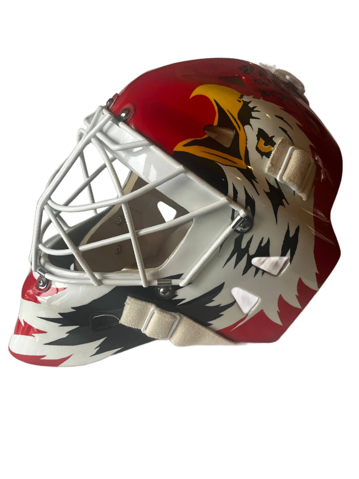 Ed Belfour "The Eagle" Autographed Chicago Blackhawks Full Size Goalie Mask