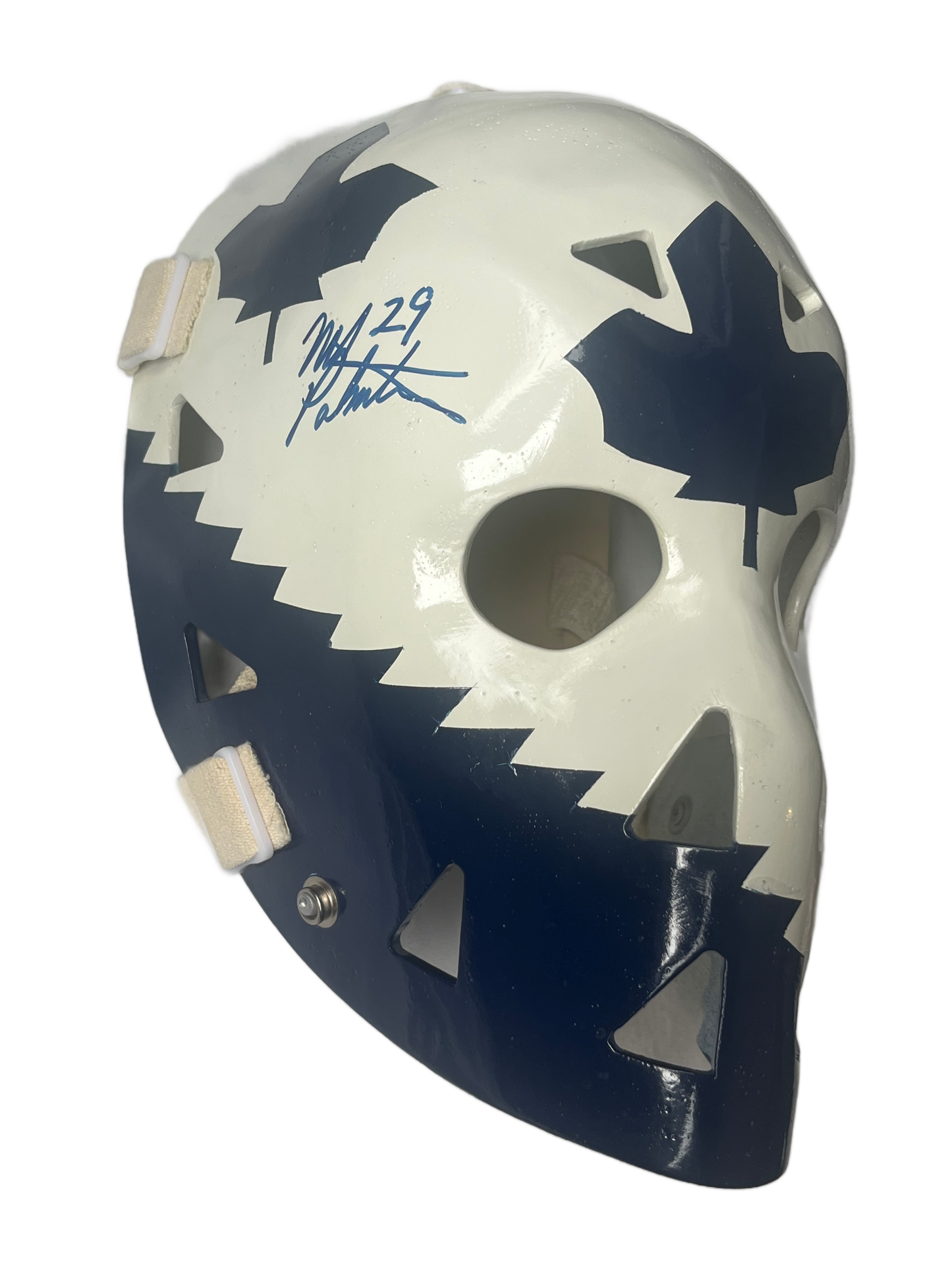 Mike Palmateer Autographed Toronto Maple Leafs Full Size Don Scott Goalie Mask