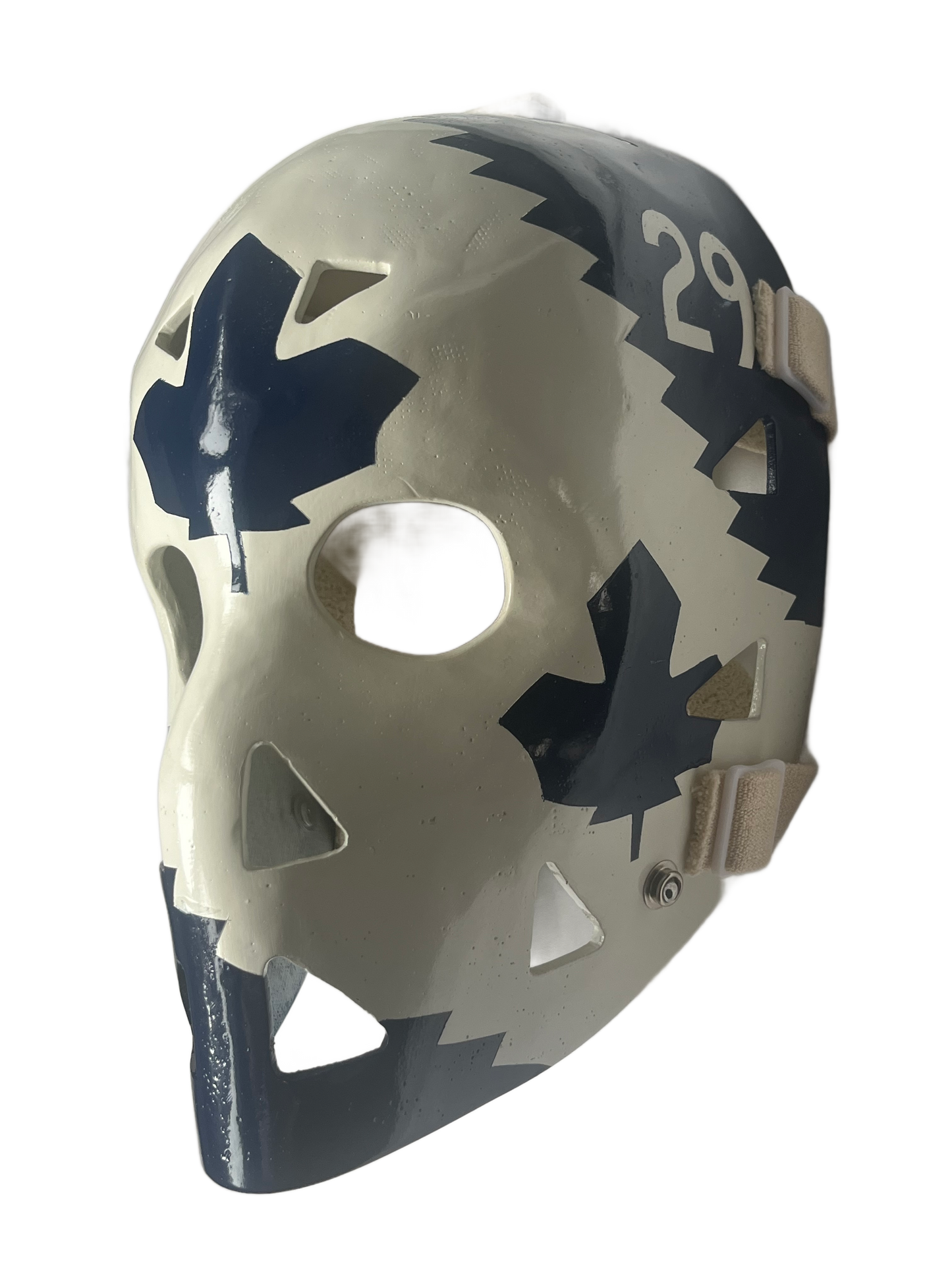 Mike Palmateer Autographed Toronto Maple Leafs Full Size Don Scott Goalie Mask