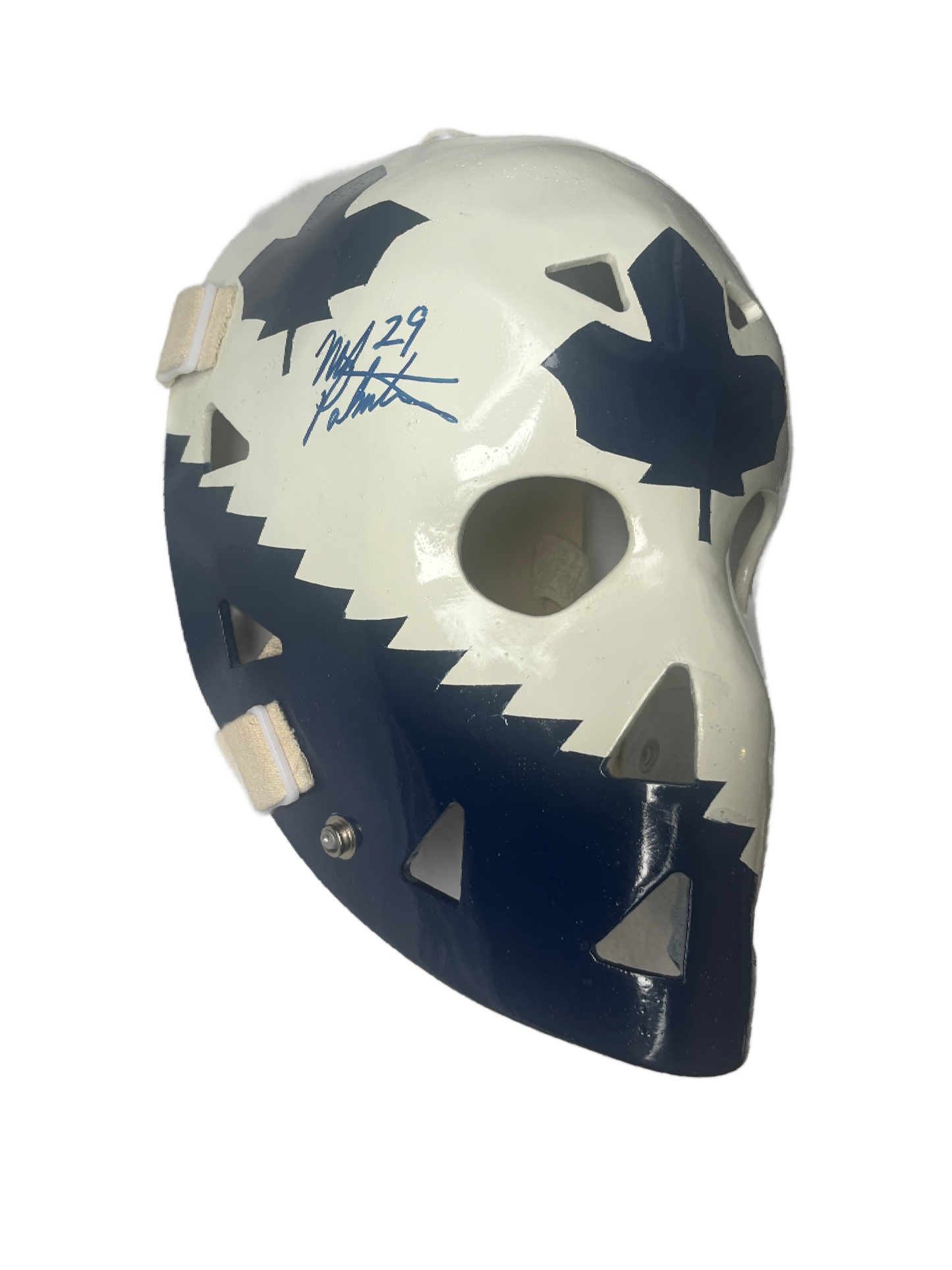 Mike Palmateer Autographed Toronto Maple Leafs Full Size Don Scott Goalie Mask